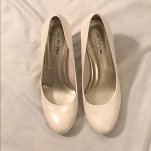 White Heels - Size 8